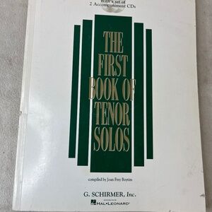The First Book Of Tenor Solos: Book/CDs Joan Frey Boytim  G Schirmer Hal Leonard